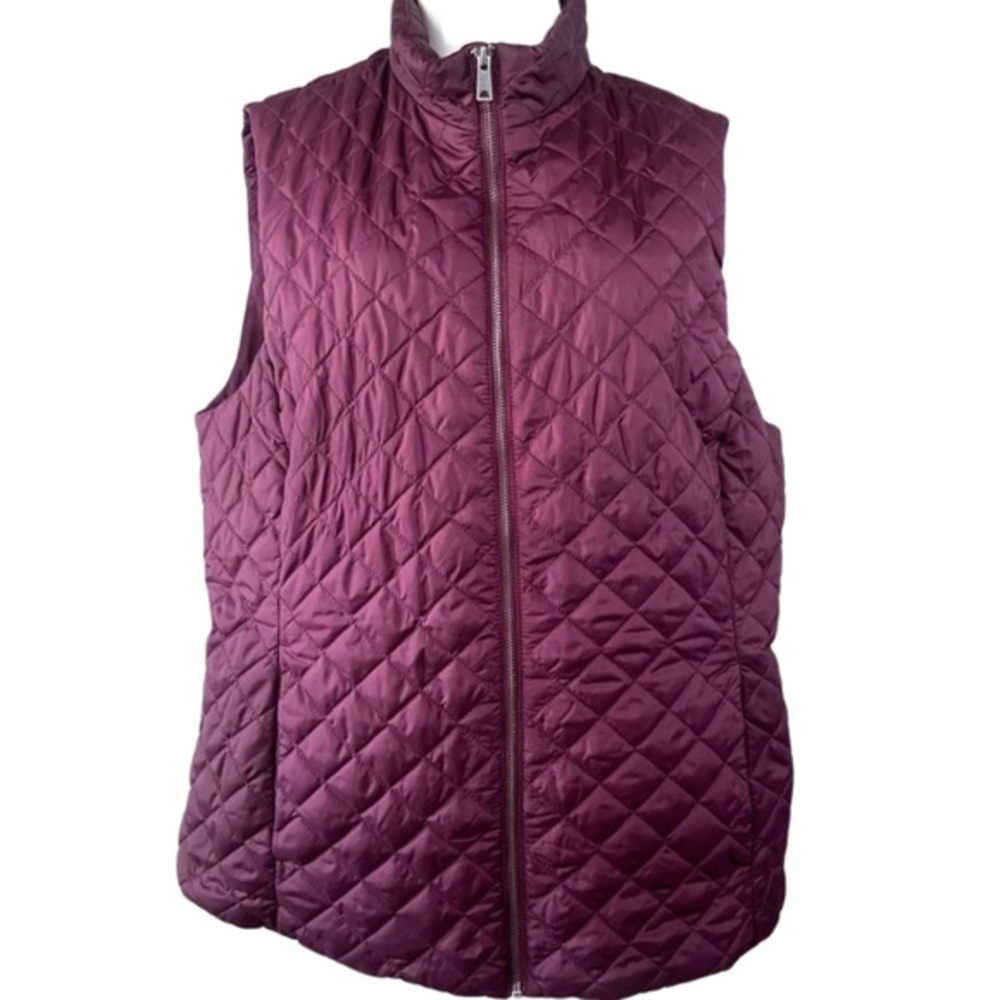 Banana Republic zip‎ front Quilted Vest petite M